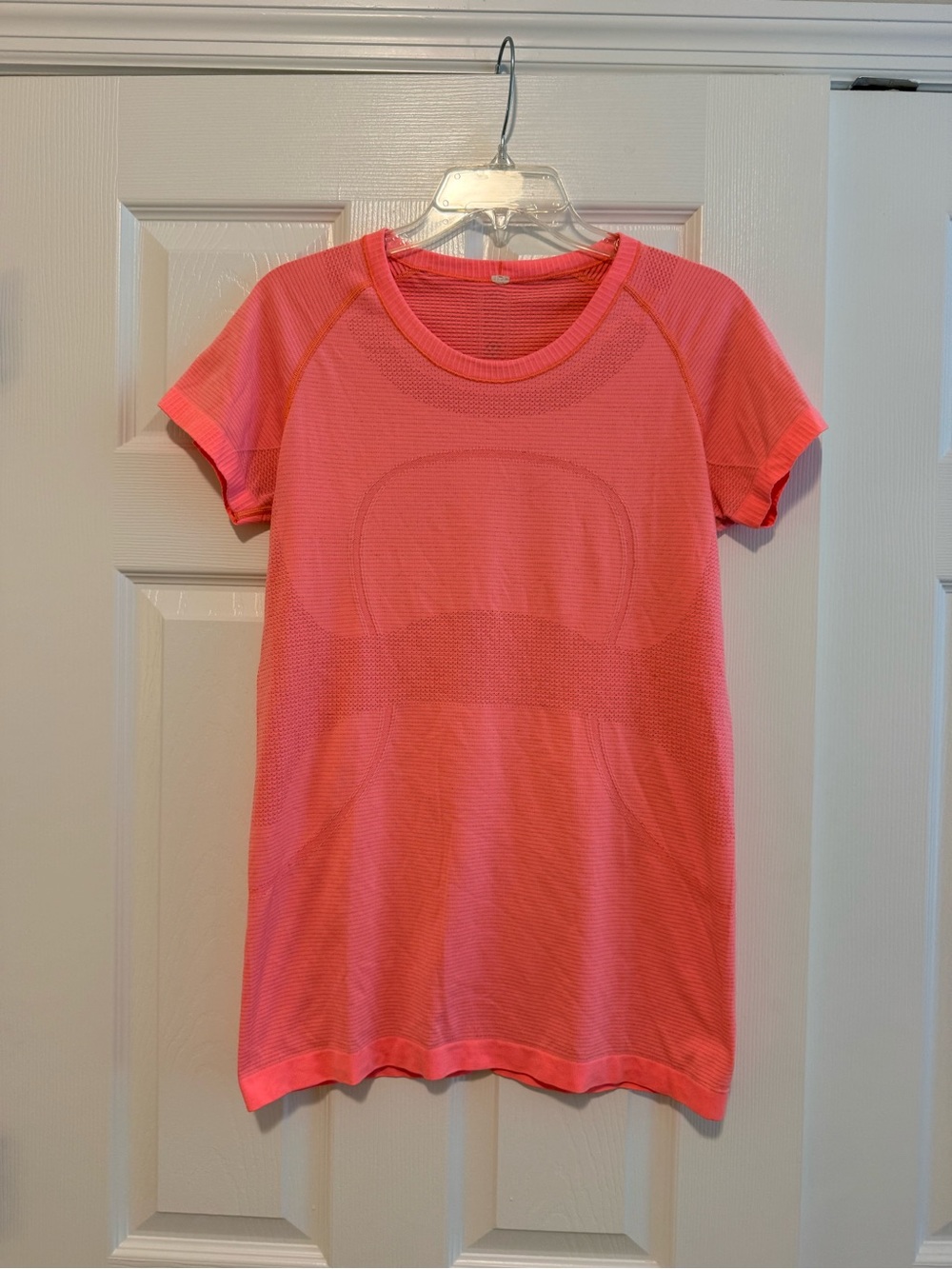 lululemon athletica Coral Pink Short Sleeve Swiftly Tee